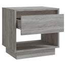 vidaXL 2 db szürke sonoma színű szerelt fa éjjeliszekrény 45x34x44 cm