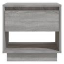 vidaXL 2 db szürke sonoma színű szerelt fa éjjeliszekrény 45x34x44 cm