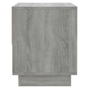 vidaXL 2 db szürke sonoma színű szerelt fa éjjeliszekrény 45x34x44 cm