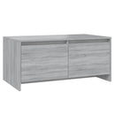 vidaXL szürke sonoma szerelt fa dohányzóasztal 90x50x41,5 cm