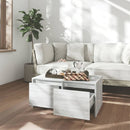 vidaXL szürke sonoma szerelt fa dohányzóasztal 90x50x41,5 cm
