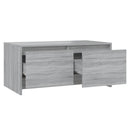 vidaXL szürke sonoma szerelt fa dohányzóasztal 90x50x41,5 cm