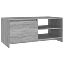 vidaXL szürke sonoma színű szerelt fa dohányzóasztal 102 x 50 x 45 cm