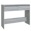 vidaXL szürke sonoma szerelt fa dohányzóasztal 100x35x76,5 cm