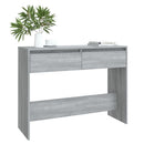 vidaXL szürke sonoma szerelt fa dohányzóasztal 100x35x76,5 cm