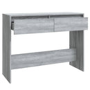 vidaXL szürke sonoma szerelt fa dohányzóasztal 100x35x76,5 cm