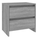 vidaXL 2 db szürke-sonoma színű éjjeliszekrény 45x34,5x44,5 cm