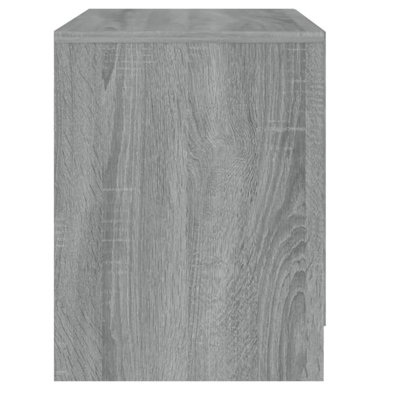 vidaXL 2 db szürke-sonoma színű éjjeliszekrény 45x34,5x44,5 cm