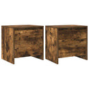 vidaXL 2 db füstös tölgy színű szerelt fa éjjeliszekrény 45x34x44,5 cm