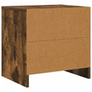 vidaXL 2 db füstös tölgy színű szerelt fa éjjeliszekrény 45x34x44,5 cm