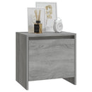 vidaXL szürke sonoma színű szerelt fa éjjeliszekrény 45x34x44,5 cm