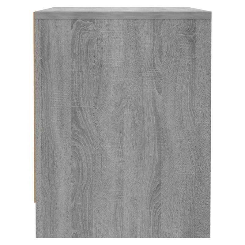 vidaXL szürke sonoma színű szerelt fa éjjeliszekrény 45x34x44,5 cm