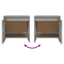 vidaXL szürke sonoma színű szerelt fa éjjeliszekrény 45x34x44,5 cm