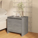 vidaXL 2 db szürke sonoma színű szerelt fa éjjeliszekrény 45x34x44,5cm