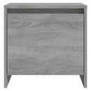 vidaXL 2 db szürke sonoma színű szerelt fa éjjeliszekrény 45x34x44,5cm