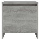 vidaXL 2 db szürke sonoma színű szerelt fa éjjeliszekrény 45x34x44,5cm