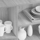 vidaXL szürke sonoma színű szerelt fa tálalószekrény 120 x 30 x 75 cm