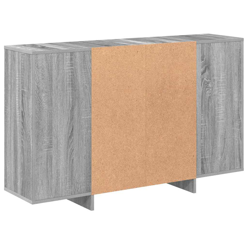 vidaXL szürke sonoma színű szerelt fa tálalószekrény 120 x 30 x 75 cm