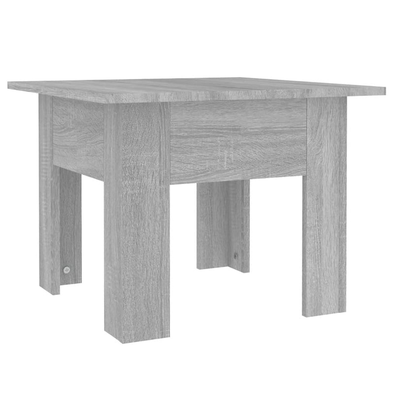 vidaXL szürke sonoma színű szerelt fa dohányzóasztal 55 x 55 x 42 cm