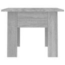 vidaXL szürke sonoma színű szerelt fa dohányzóasztal 55 x 55 x 42 cm