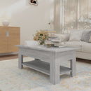 vidaXL szürke sonoma színű szerelt fa dohányzóasztal 102 x 55 x 42 cm