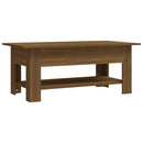 vidaXL barna tölgyszínű szerelt fa dohányzóasztal 102 x 55 x 42 cm