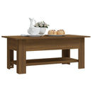 vidaXL barna tölgyszínű szerelt fa dohányzóasztal 102 x 55 x 42 cm