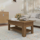 vidaXL barna tölgyszínű szerelt fa dohányzóasztal 102 x 55 x 42 cm