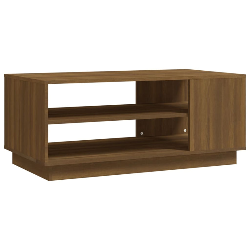 vidaXL barna tölgyszínű szerelt fa dohányzóasztal 102x55x43 cm
