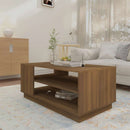 vidaXL barna tölgyszínű szerelt fa dohányzóasztal 102x55x43 cm