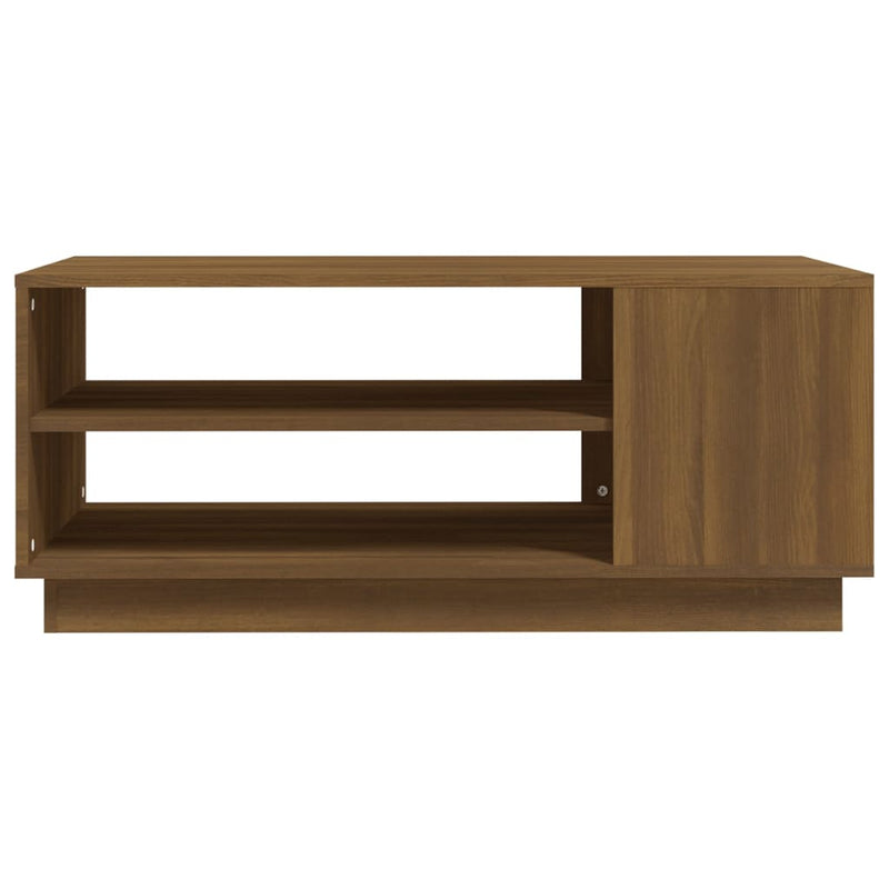 vidaXL barna tölgyszínű szerelt fa dohányzóasztal 102x55x43 cm