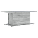 vidaXL szürke sonoma szerelt fa dohányzóasztal 102x55,5x40 cm