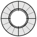 vidaXL fekete acél kör alakú fa körüli pad Ø137 cm