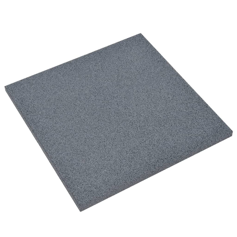 vidaXL 12 db szürke ütéscsillapító gumilap 50 x 50 x 3 cm