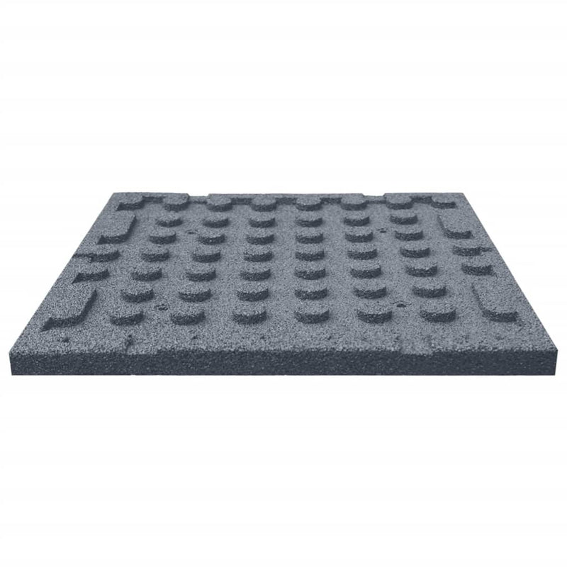 vidaXL 12 db szürke ütéscsillapító gumilap 50 x 50 x 3 cm