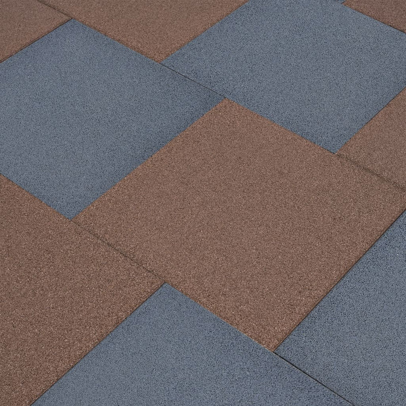 vidaXL 12 db szürke ütéscsillapító gumilap 50 x 50 x 3 cm