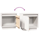 vidaXL fehér tömör fenyőfa éjjeliszekrény 40 x 30 x 40 cm