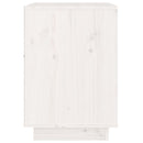 vidaXL 2 db fehér tömör fenyőfa éjjeliszekrény 40 x 35 x 50 cm