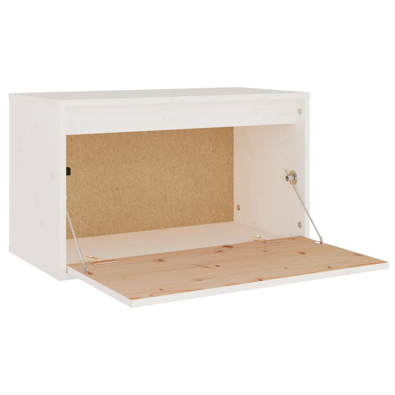 vidaXL fehér tömör fenyőfa faliszekrény 60 x 30 x 35 cm