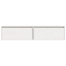 vidaXL 2 db fehér tömör fenyőfa faliszekrény 80 x 30 x 35 cm