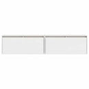vidaXL 2 db fehér tömör fenyőfa faliszekrény 80 x 30 x 35 cm