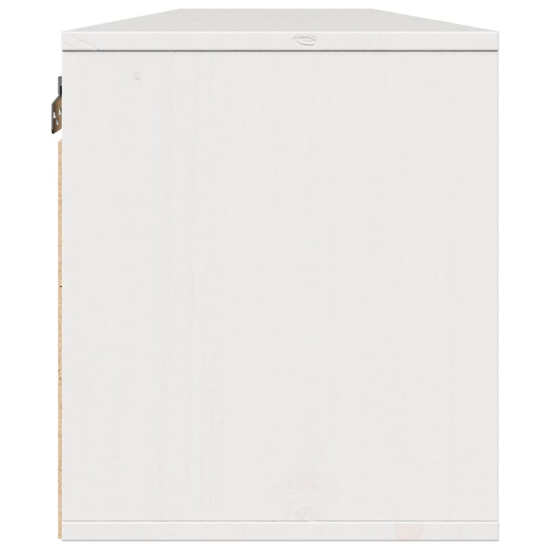 vidaXL 2 db fehér tömör fenyőfa faliszekrény 80 x 30 x 35 cm