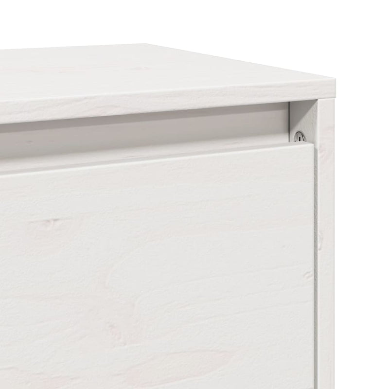vidaXL 2 db fehér tömör fenyőfa faliszekrény 80 x 30 x 35 cm