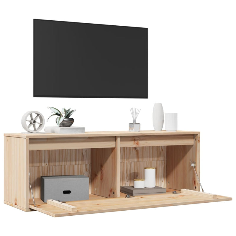 vidaXL tömör fenyőfa faliszekrény 100 x 30 x 35 cm