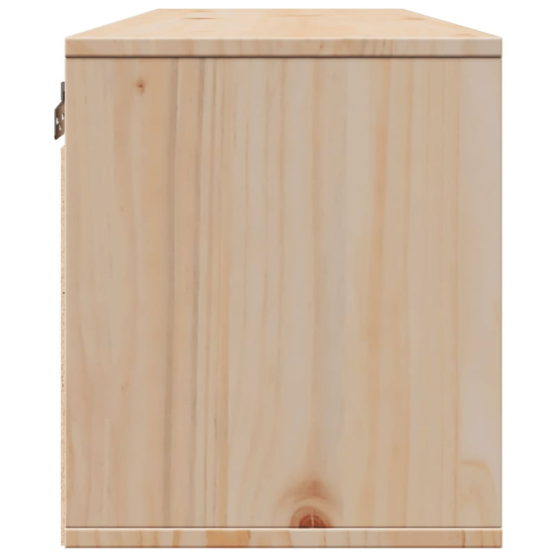 vidaXL tömör fenyőfa faliszekrény 100 x 30 x 35 cm