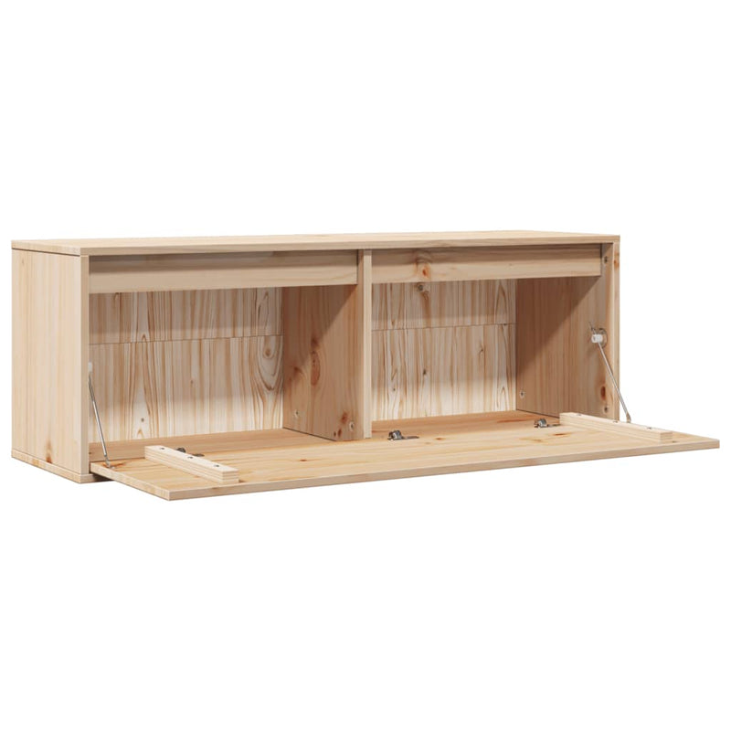 vidaXL tömör fenyőfa faliszekrény 100 x 30 x 35 cm