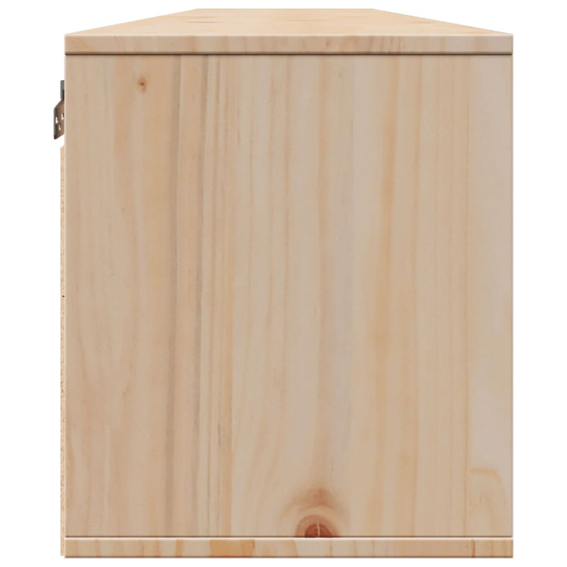 vidaXL 2 darab tömör fenyőfa faliszekrény 100 x 30 x 35 cm