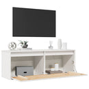 vidaXL fehér tömör fenyőfa faliszekrény 100 x 30 x 35 cm