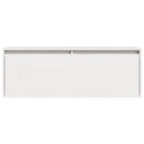 vidaXL fehér tömör fenyőfa faliszekrény 100 x 30 x 35 cm