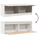 vidaXL fehér tömör fenyőfa faliszekrény 100 x 30 x 35 cm